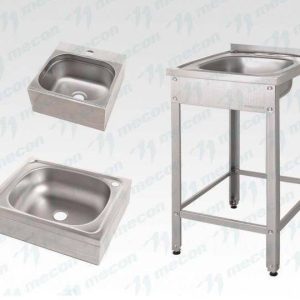 Рукомойник технологический напольный РТНб 500*600*860 “Base”, борт, отв. д/смесит.